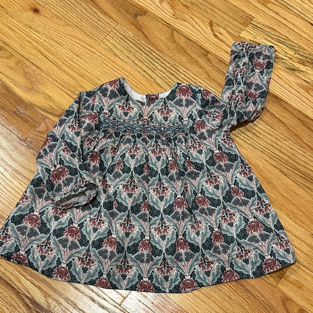 Bonpoint Multicolor Floral Kids Blouse